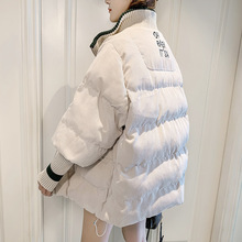 燈芯絨棉服女短款冬裝棉襖2021年新款潮韓版寬松冬季小棉衣面包服