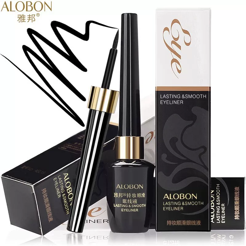 Подводка Eyeliner Alobon AEL15 — водостойкая, стойкая, не смазывающаяся жидкая подводка для начинающих