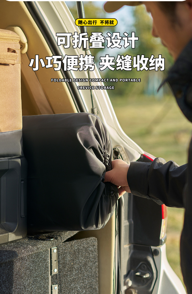 Outdoor Toilet, Car-Mounted Portable Toilet, Foldable Anti-Odor Toilet for Adults and Children, Suitable for Self-Driving Camping and Emergencies