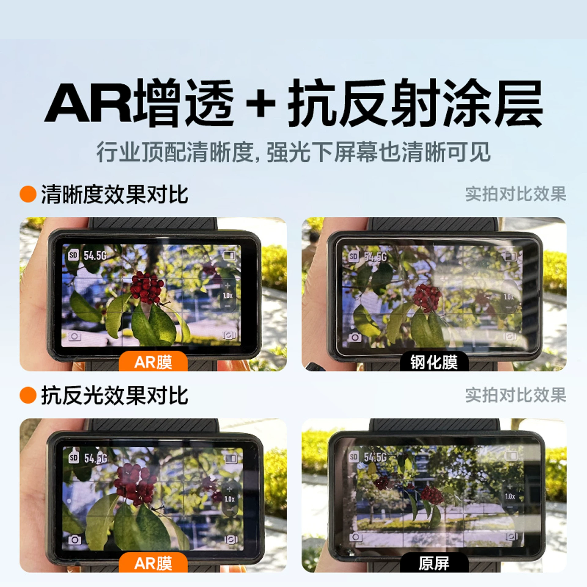 Защитная пленка/стекло AR для DJI Pocket3, полное покрытие, антибликовая защита