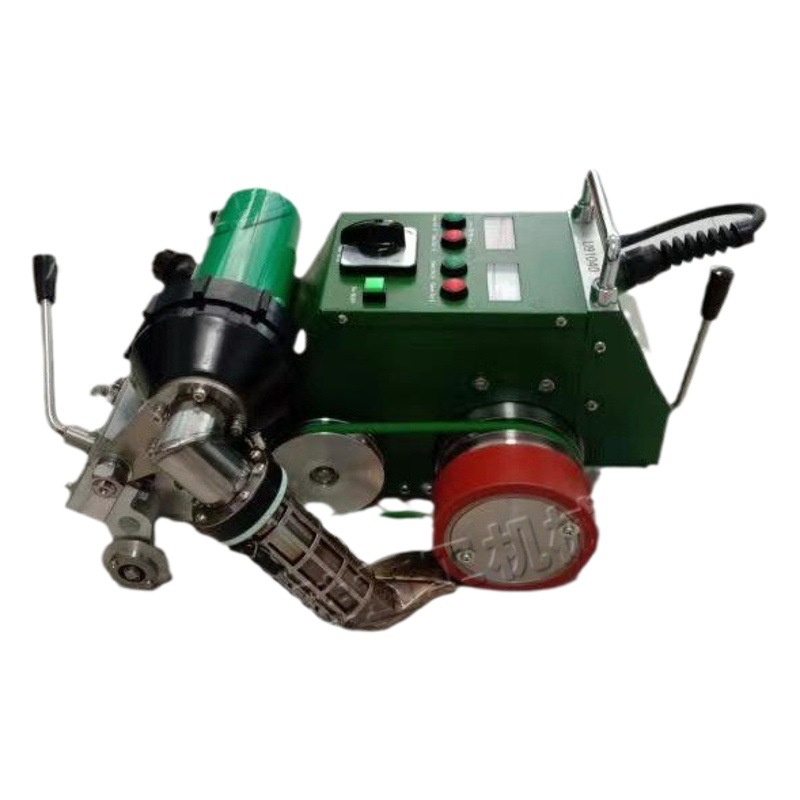 Máquina de soldadura de aire caliente pequeña tela de inyección de tinta sin pegamento máquina de patchwork autopropulsada equipo de soldadura de lona infrarroja