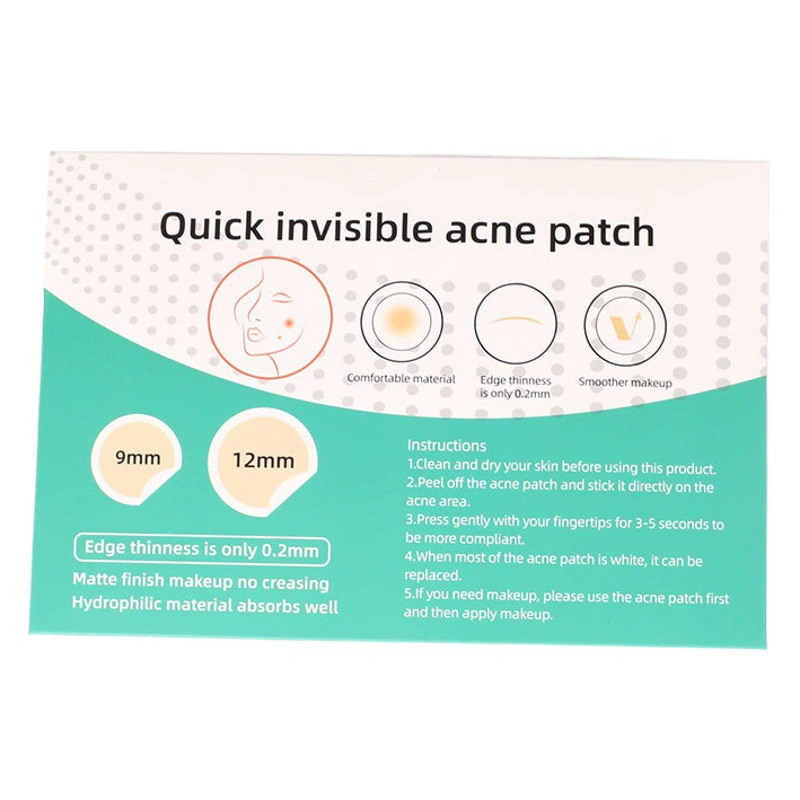 Трансграничный невидимый маскированный наклейка от прыщей 24 прозрачные коллоидные наклейки от прыщей