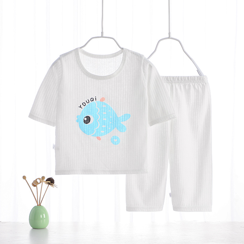 Air conditioning suit-blue small fish