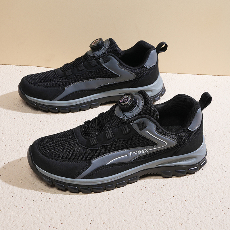 Nuevos zapatos transfronterizos de moda para hombres zapatos para mujeres zapatos de carrera transpirables resistentes al desgaste botón giratorio universal zapatos casuales en stock al por mayor image 7