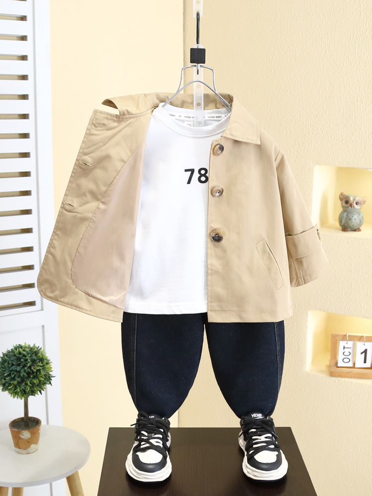 Chaqueta Estilosa para Niños 7100, Cortavientos de Primavera y Otoño para Niños, Nueva Moda 2026, Prenda Superior Versátil para Bebés