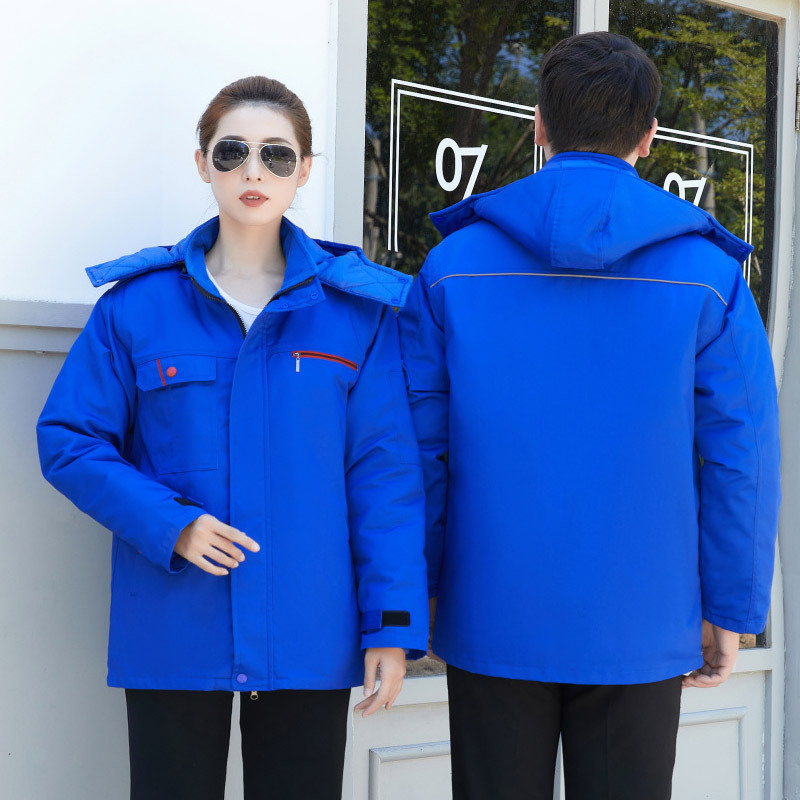 冬の冷凍庫保温労働保護綿服作業服工場は綿入れの上着を厚くして屋外の防寒綿入れの上着を卸売りする|undefined