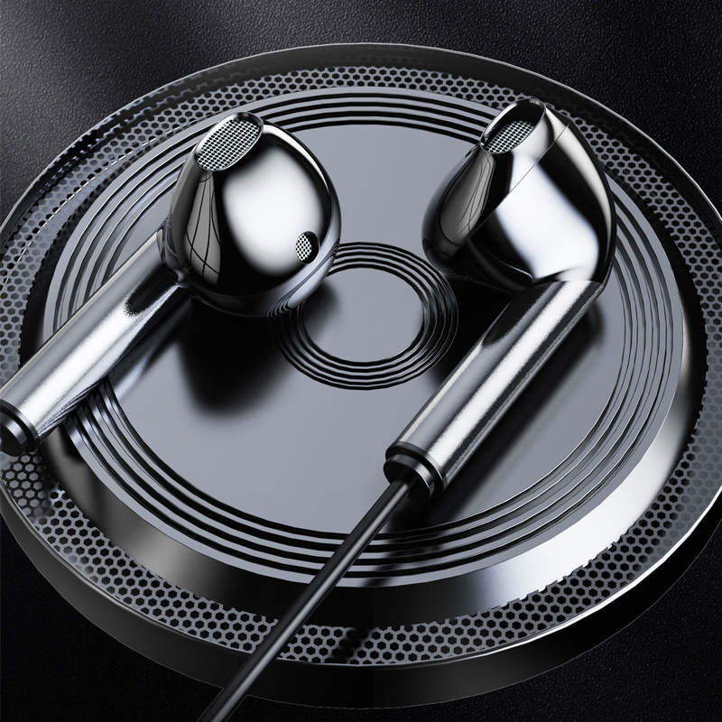 2022 nuevo auricular con cable en la oreja bajo pesado juego de pollo karaoke computadora teléfono móvil auriculares de metal al por mayor