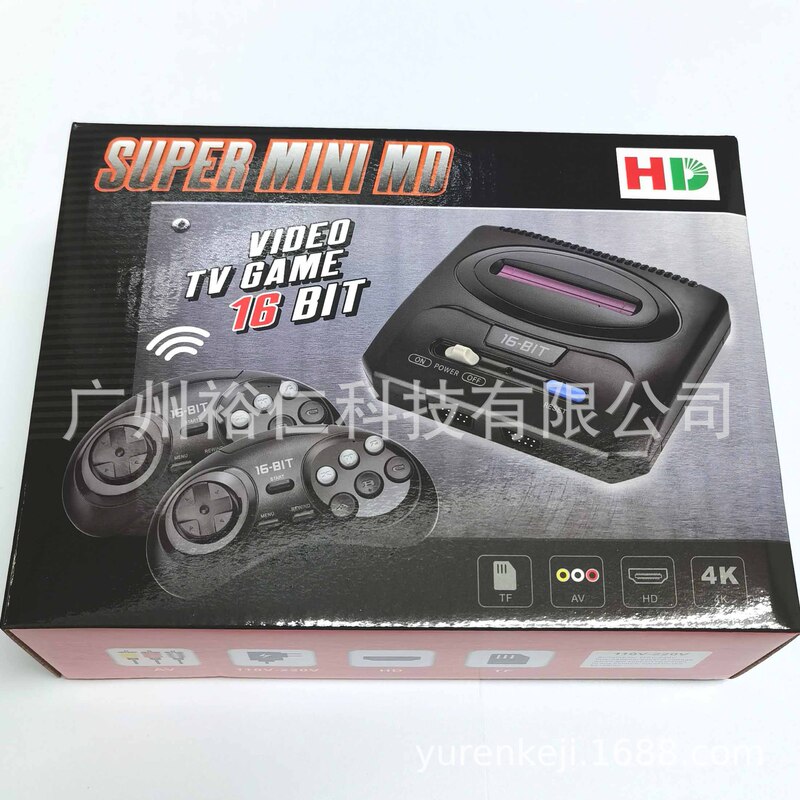 MD mini game wireless handle HMDI video cable dual output has 700 games to play 16bit8bit