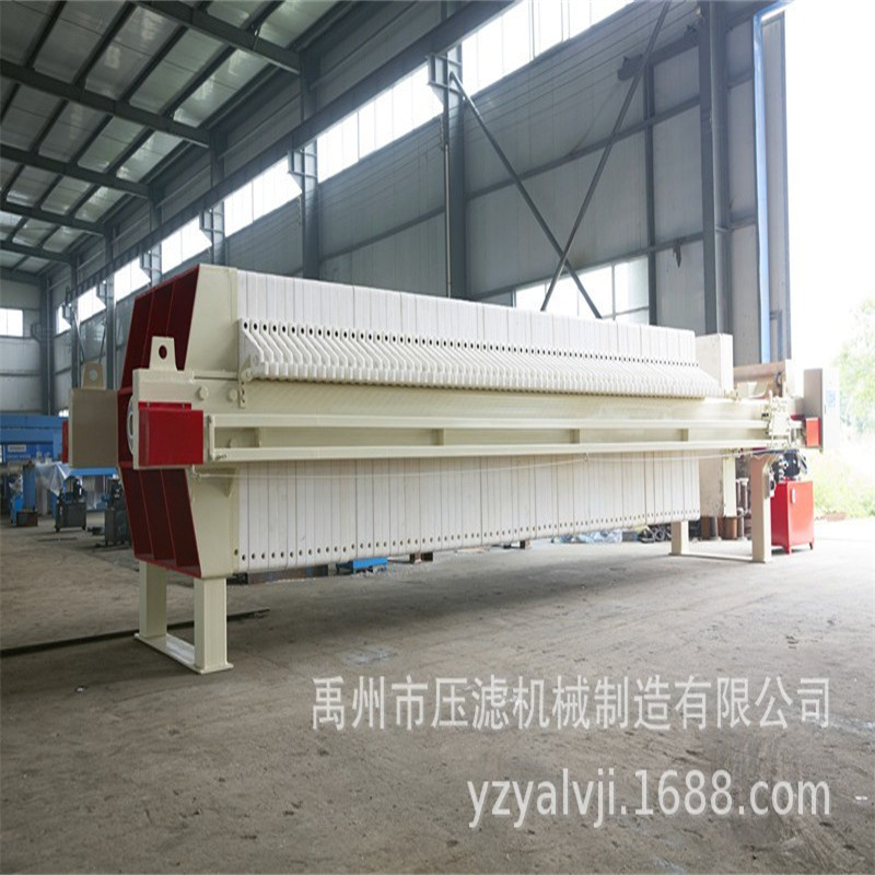 明华程控全自动拉板压滤机  PLC控制一人操作完成拉板卸料高效