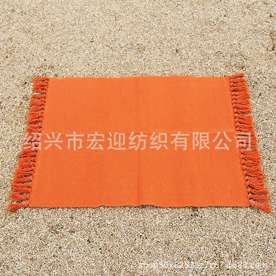 Avtomobil döşəmə paspasları | mat, bedside mat - orange-tassels-60x90cm
