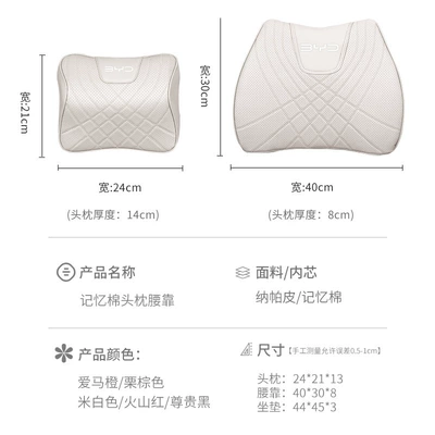 Headrest — Waist Cushion Interior Trim
