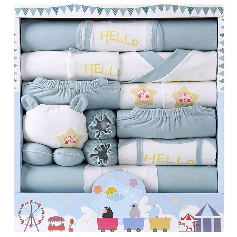 Набор детских комбинезонов (Baby Fashion), новорождённый, 9 предметов, осенние/всесезонные дизайны