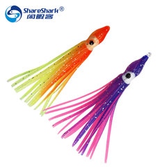 20 colors multi-bearded luminous octopus bait, colorful mini bionic lure, sea fishing bait, squid bait wholesale