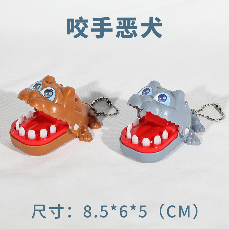 Cocodrilo pequeño muerde juguetes de dedo ballena juegos de extracción de dientes cocodrilo padres e hijos muerde juguetes de hechicería para niños al por mayor