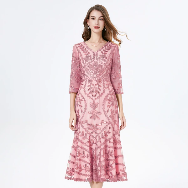 Pink (seven -point sleeve)