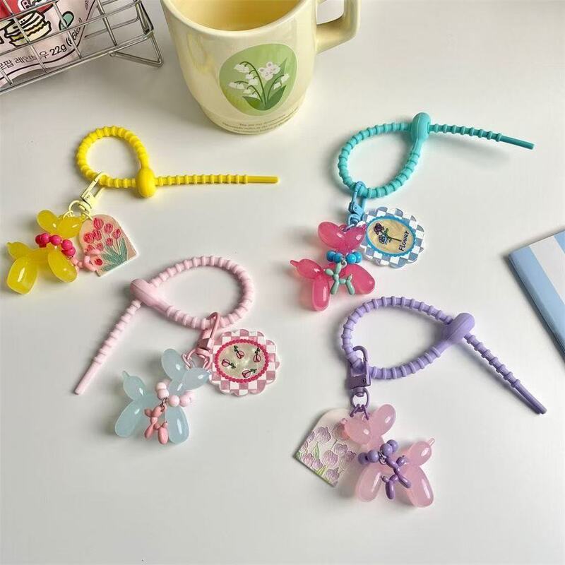 Little Red Book with diy Candy Color Blast Dog Pendant Bag Pendant Cute Keychain for Girlfriends Gift Little Red Book with diy Candy Color Blast Dog Pendant Bag Pendant Cute Keychain for Girlfriends Gift