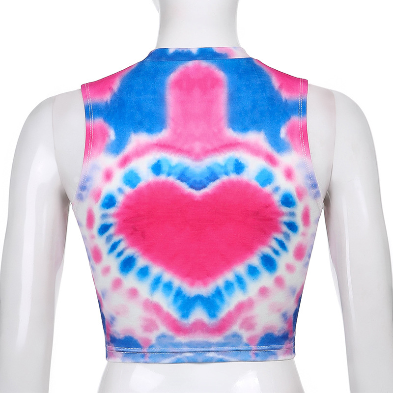 tie-dye hit color vest   NSLQ28216