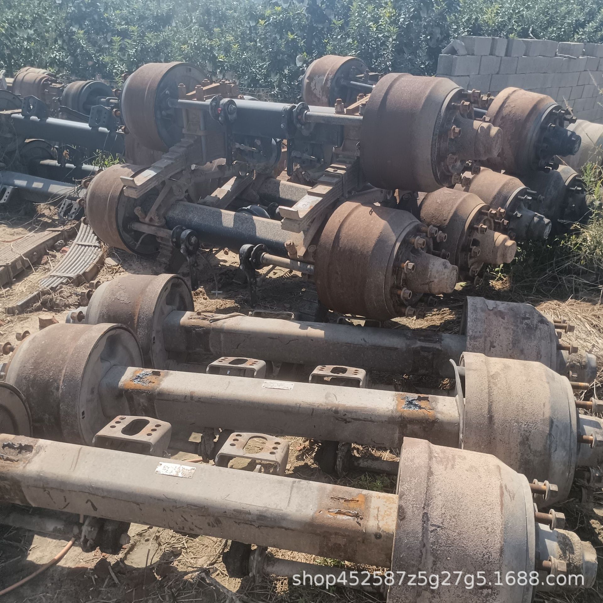 Used African Truck Engine Bpw Rear Axle 13 Tons 16 Tons Axle Tractor Dump Fuhua Trailer Axle