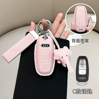 in stock for Audi: Car key bag - audi-c-model-girly-pink-matching-belt-dumbo
