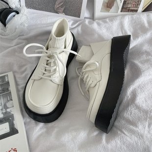 British Style Mary Jane Shoes 2025 Spring & Fall New Black Lace-Up Small Leather Shoes for Women Japanese Style Pu Leather Loafers for Women