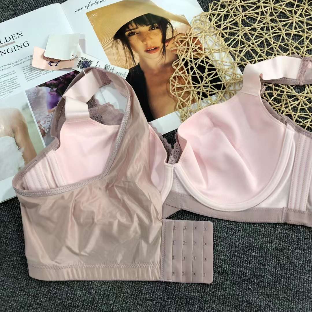 Nueva alta calidad de la Copa de algodón fino transpirable ropa interior de las mujeres de Poli ajustable Orejas de conejo ultra-Delgado sujetador al por mayor
