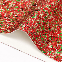 新款直销 彩色闪粉 亮片格利特皮革人造革箱包手袋 饰品材料批发