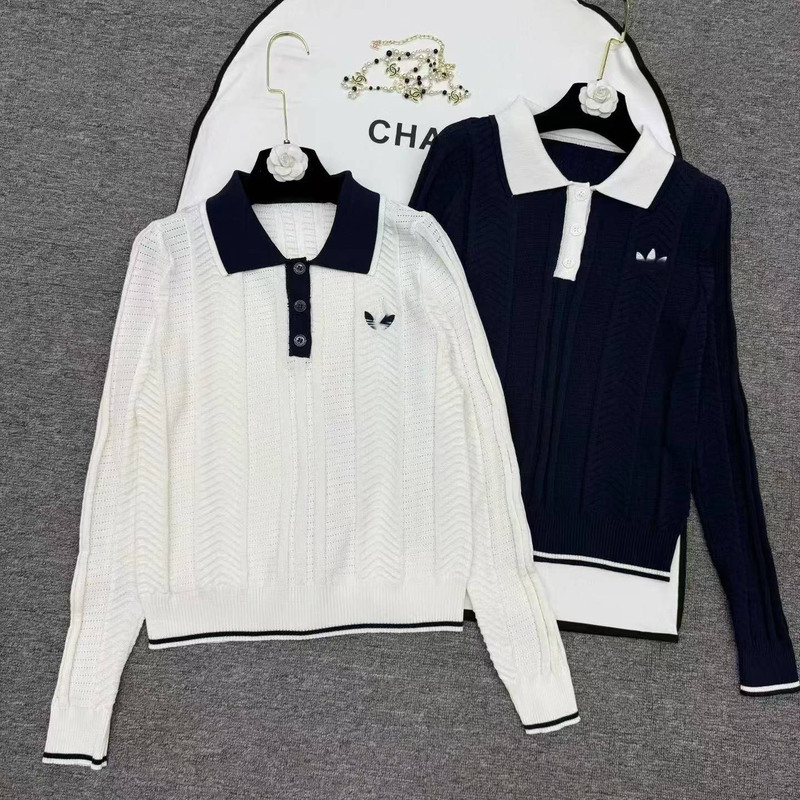 Unique Design Clover Embroidery Sweater 2026 Fall/Winter Turn-Down Collar College Style Slim Fit Long Sleeve Knitwear Unique Design Clover Embroidery Sweater 2026 Fall/Winter Turn-Down Collar College Style Slim Fit Long Sleeve Knitwear