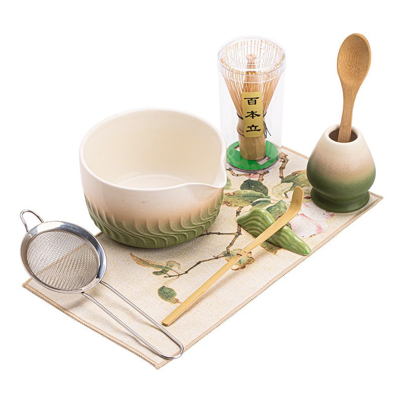 古陶炫风抹茶四件套陶瓷打茶工具宋代茶百戏茶碗茶筅百本立点茶道|undefined