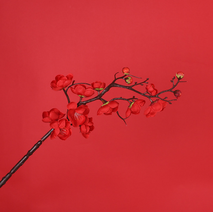 Flores de Año Nuevo de siete colores cordier oro hojas accesorios de simulación de barril de bendición yugaly Ginkgo Año Nuevo sala de estar materiales de arreglos florales