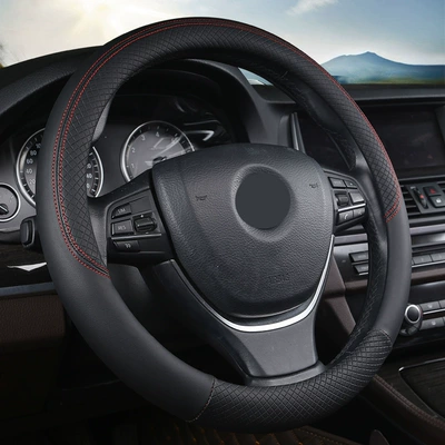 embossed non-slip breathable leather handle, Steering wheel cover