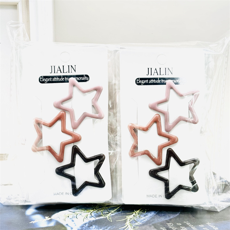 Nueva nube simple horquilla hueca bb clip de cabeza trasera de las mujeres tocado flequillo lateral horquilla rota