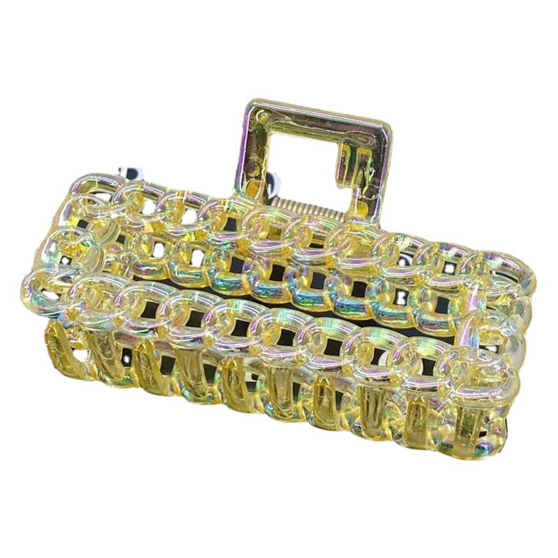 Clip de punto de onda blanco lindo japonés, moda, horquilla grande, horquilla de todo fósforo, pinza de tiburón para niña, accesorios para el cabello