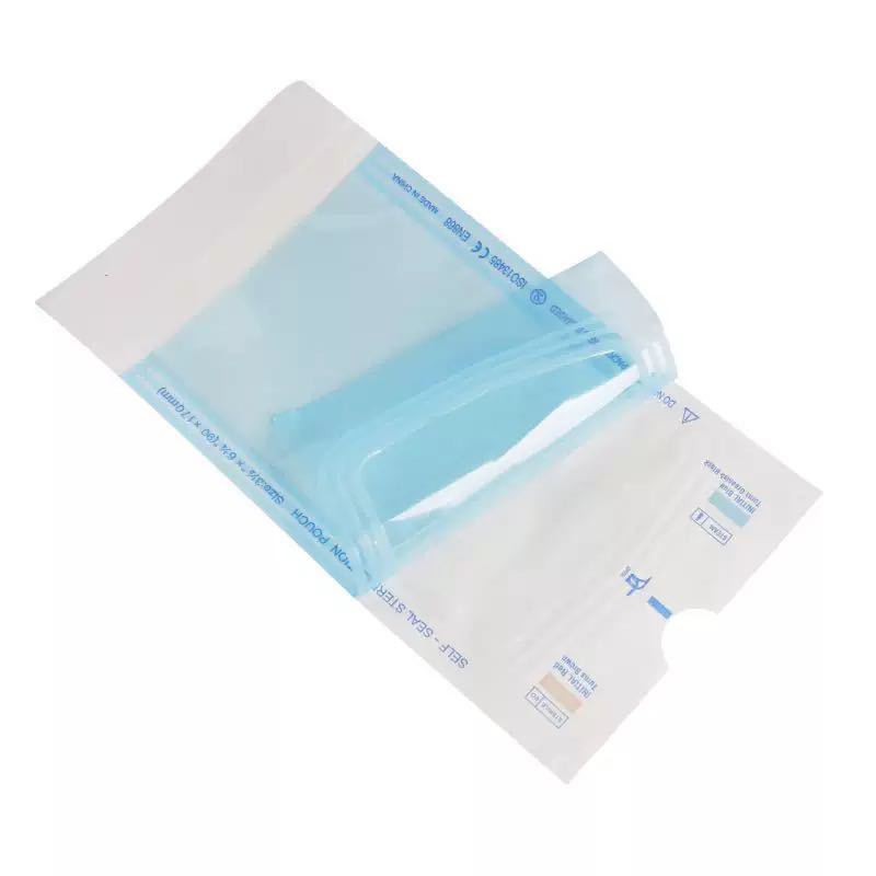 Esterilización médica, bolsillo plano autoperrado, bolsa de papel y plástico médico 200 piezas / Caja sin necesidad de sellar el volumen del fabricante tiene grandes descuentos