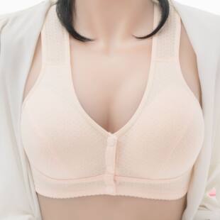 Underwear, breathable tank top, wireless bra, for middle age, plus size
