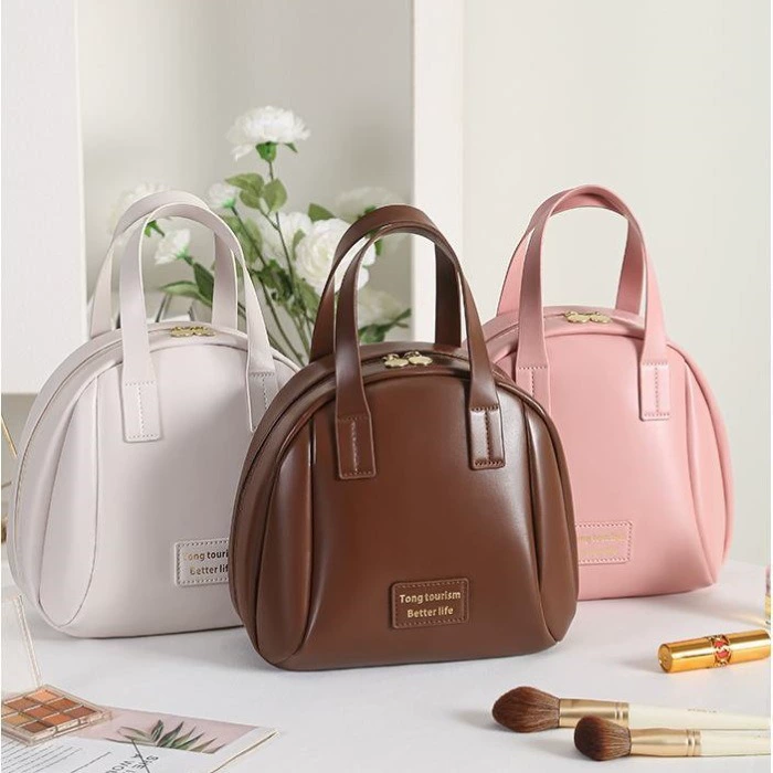 Capacious cosmetic bag, handheld storage bag for traveling, organizer bag, waterproof bag