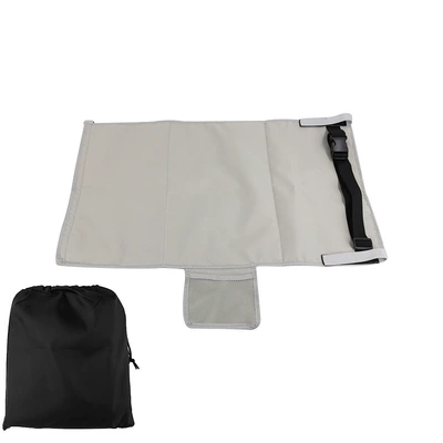 factory straight hair, Universal Foot Pad - grey-bundle-pocket-childrens-aircraft-seat-extender
