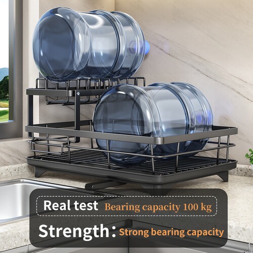 Household Bowl Rack Drain Rack Dish Storage Small Cabinet Kitchen Shelf Multi-level Storage Supply Dish Stand