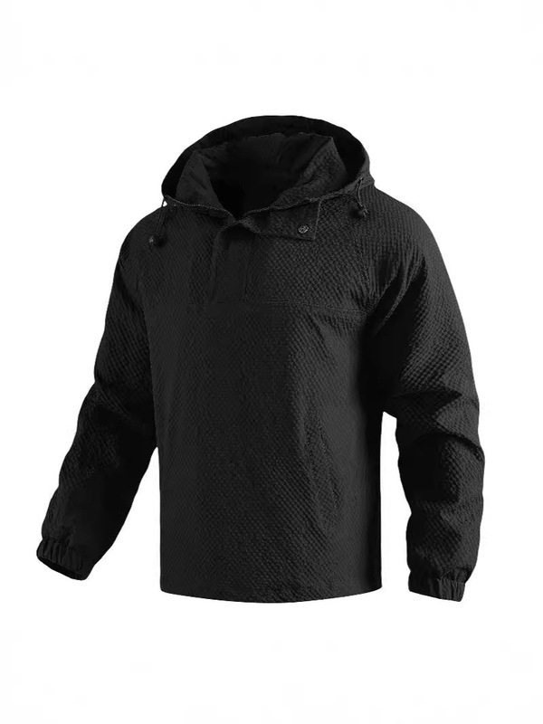 Factory Direct Supply in stock Cross-border European Code Hat Pullover Outdoor Sports Men's Jacket Coat