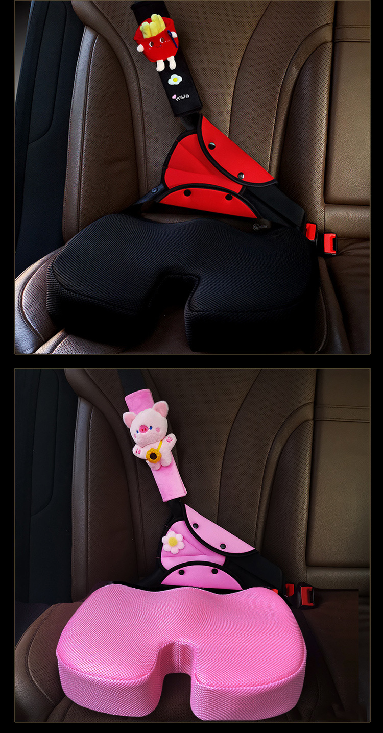 Fleece Parent-Child Outfit/Three-Piece Set Car Child Seat Belt Adjuster Baby Shoulder Protector Accessories Limiter Shoulder