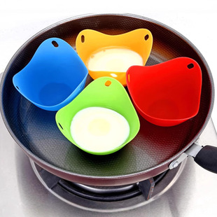 Cross-border silicone egg steamer silicone egg cooker egg holder with base silicone egg omelette set