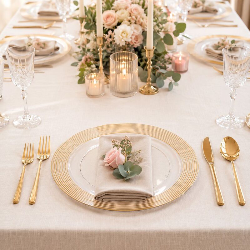 Foreign Trade Factory Wedding Party Christmas Decoration Plate Transparent Plastic Plate Gold Stamping Plate Ps Charger Plate Foreign Trade Factory Wedding Party Christmas Decoration Plate Transparent Plastic Plate Gold Stamping Plate Ps Charger Plate