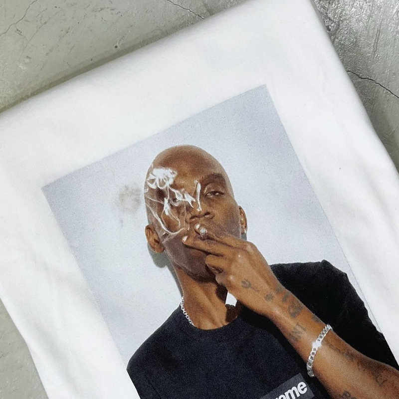 T-Shirt Pure Cotton 270g Trendy Brand English Short-Sleeved Casual Versatile Loose New Style 25Ss Tee Pure Cotton Short-Sleeved T-Shirt for Men