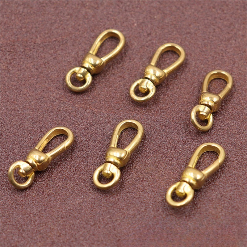 18mm Closed-Mouth Copper Lobster Clasp 18mm Open-Mouth Special-Shaped Luggage Hook Buckle Rotatable Solid Gallstone Buckle Pocket Watch Buckle