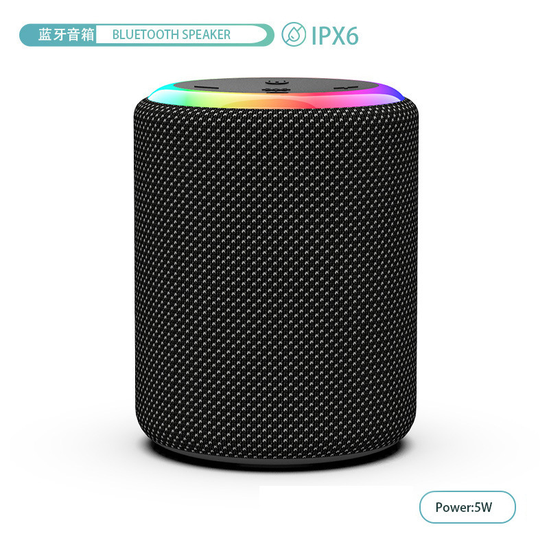 国境を越えた屋外防水bluetoothスピーカー円柱小型鋼砲自慢のミニスピーカー携帯型布芸音響卸売り|undefined