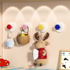 ドーパミン吸盤フックは穴を開けないでドアを開けた後にフックを掛けます。