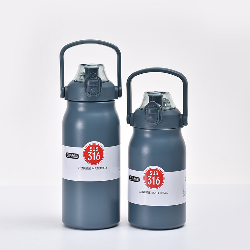 Olla de viaje con manija-Azul 1000ml