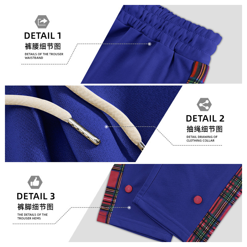 Nuevo comercio exterior transfronterizo nuevo estilo americano hombre botón de botón a placas pantalones casuales transfronterizos pantalones al aire libre para hombres