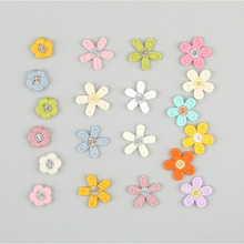 金芯银芯小花朵刺绣贴发夹饰品材料衣帽围巾帆布鞋花包包裤袜配饰