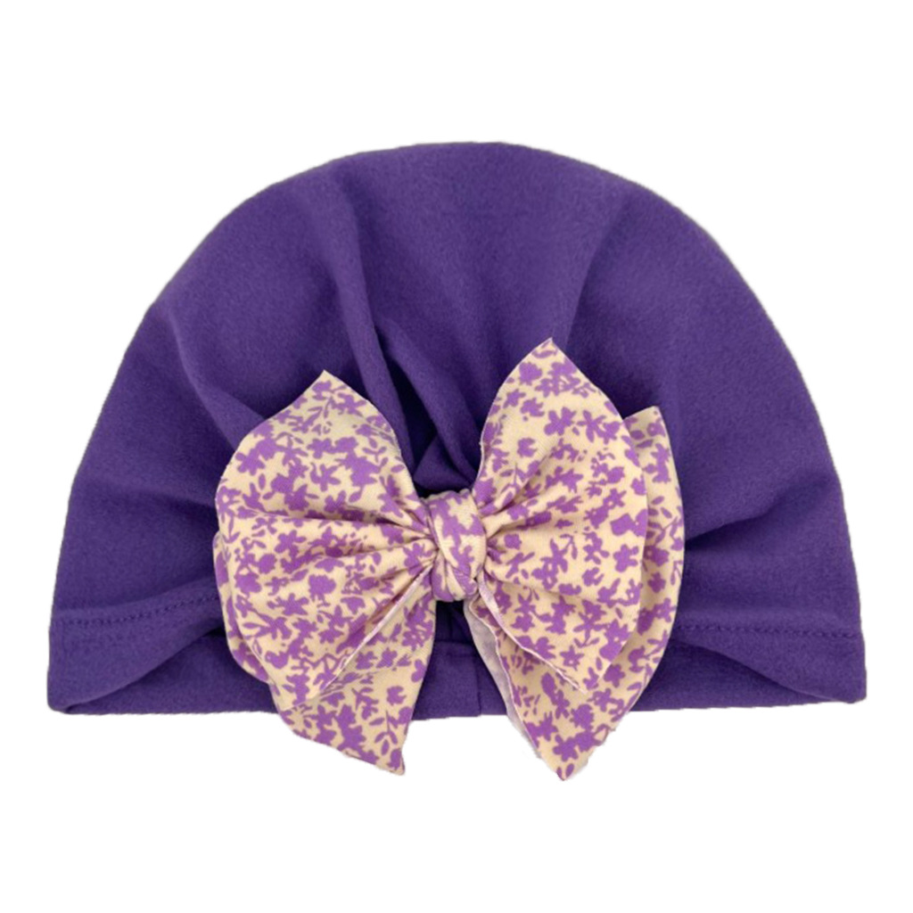 Girl's Fashion Ditsy Floral Bow Knot Baby Hat display picture 16