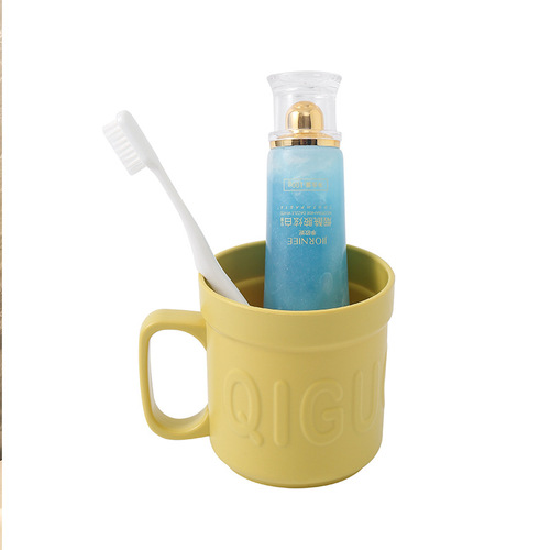 High-Endurance Toothbrush Cup Home Toothbrush Cup Bathroom Cup Couple's Toothbrush Cup Creative Oral Care Set Student Dormitory